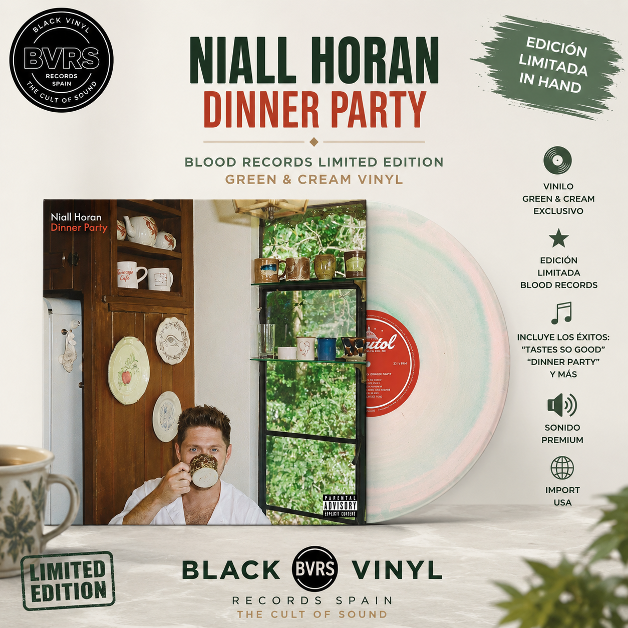 Niall Horan - Dinner Party LP (Green & Cream / Blood Records - Import)