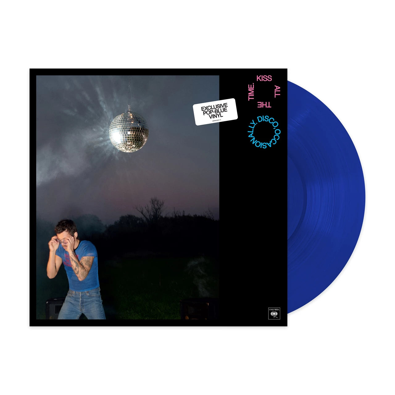 Harry Styles Kiss All the Time. Disco, Occasionally - Limited Edition Neptune Blue Vinyl HMV UK