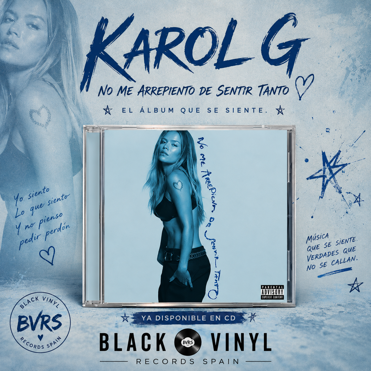 Karol G - No Me Arrepiento De Sentir Tanto (CD) -