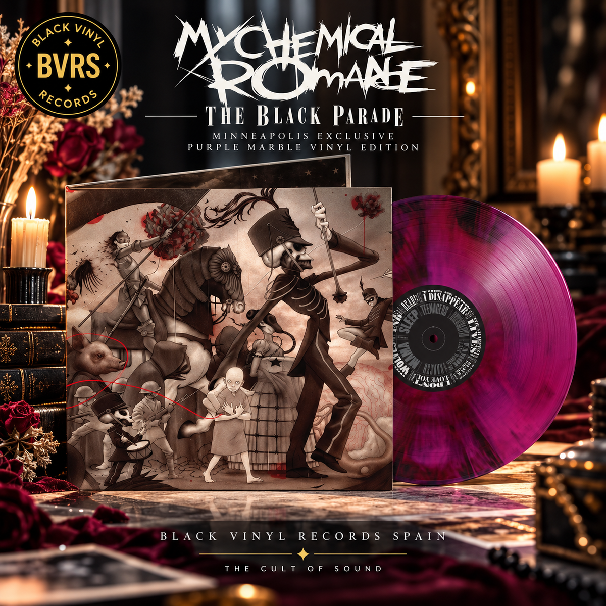 My Chemical Romance - The Black Parade - Minneapolis Exclusive Purple Marble Vinyl Edition