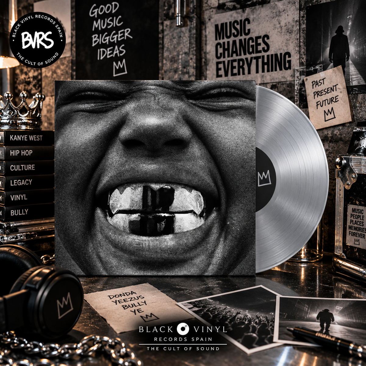 YE (Kanye West) – BULLY LP · Silver/Chrome Vinyl ·