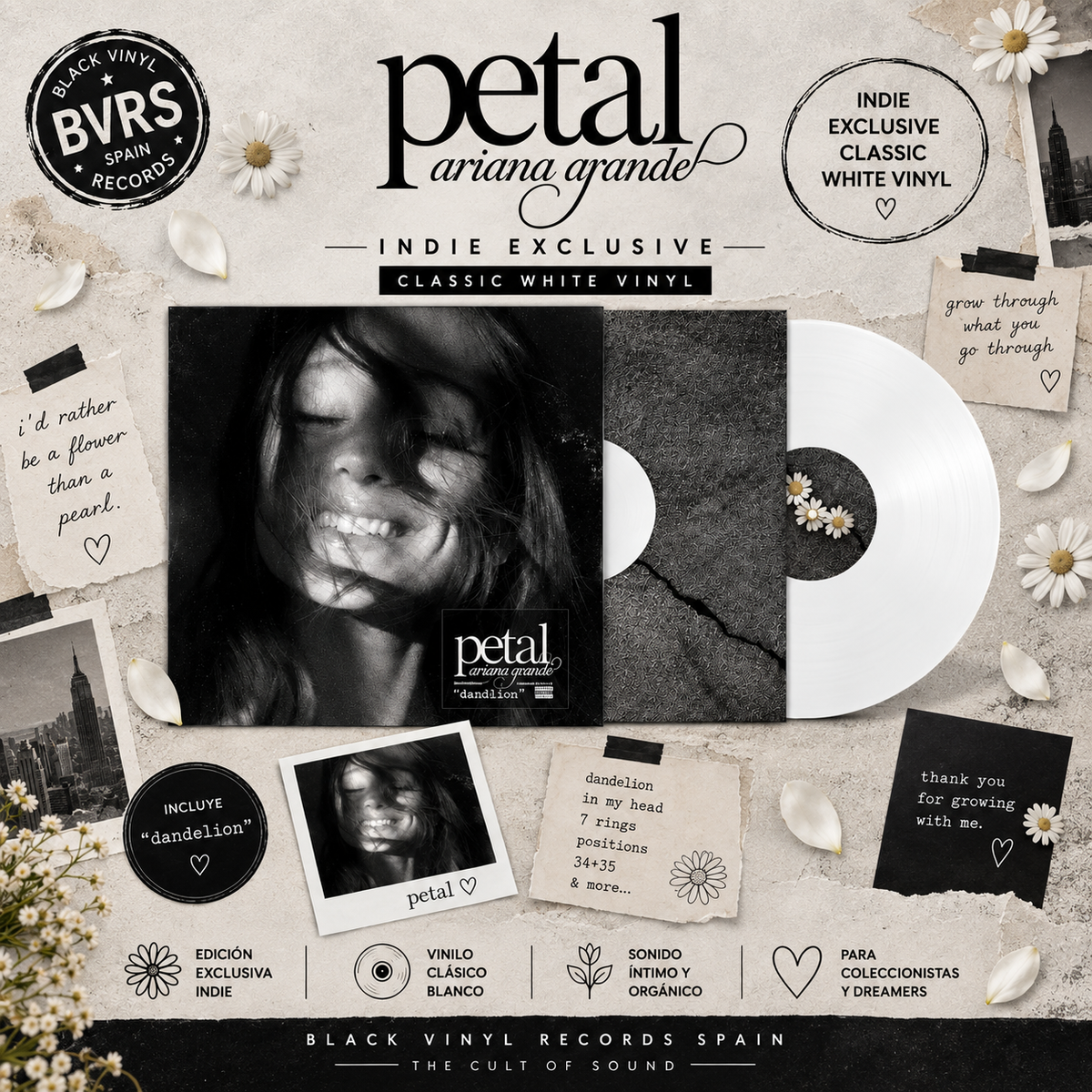 Ariana Grande – Petal (Indie Exclusive) [Classic White Vinyl]