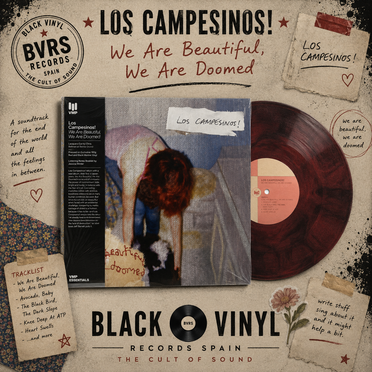 Los Campesinos! - We Are Beautiful, We Are Doomed (VMP Marble Vinyl Me Please)