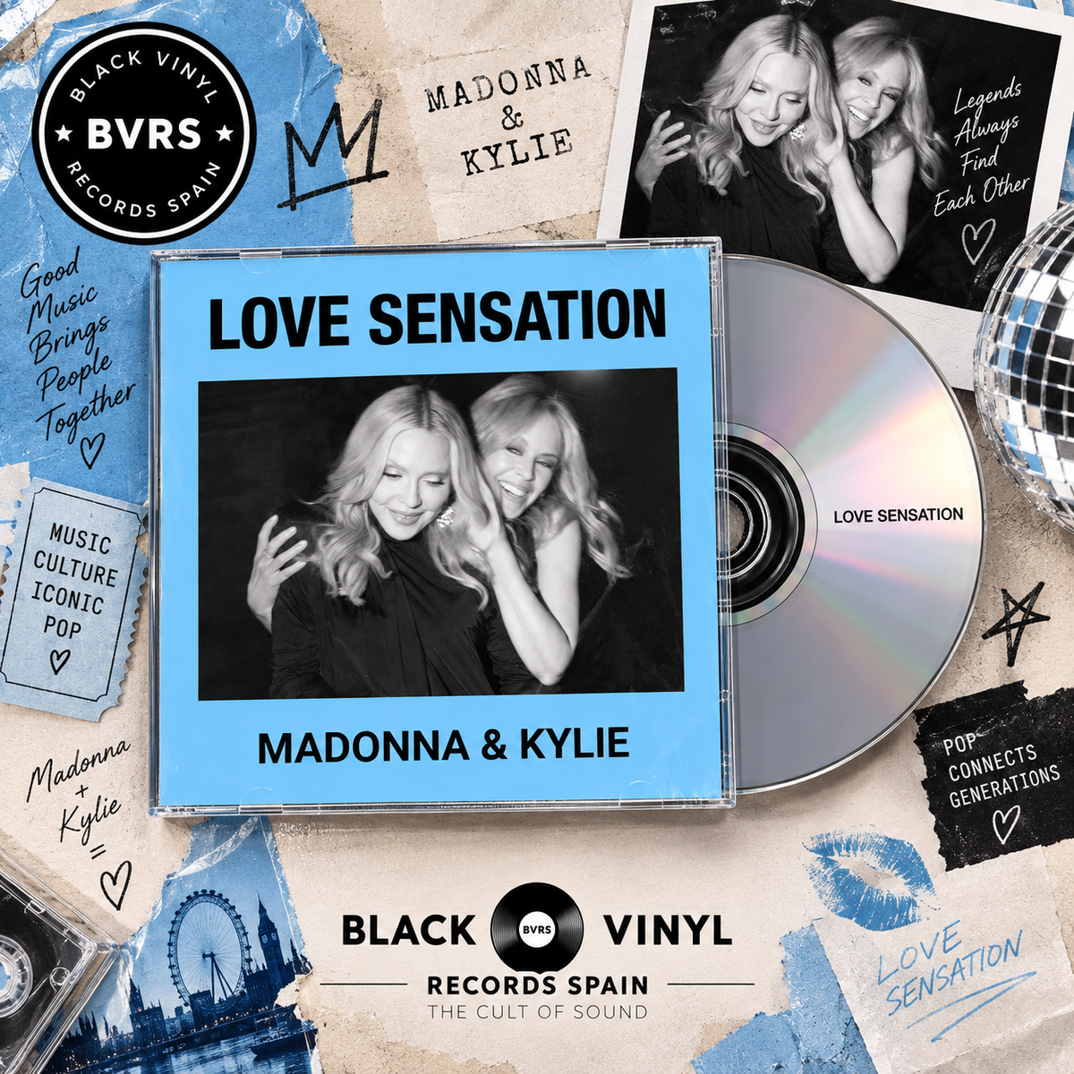 Madonna & Kylie – Love Sensation (UK CD Edition)
