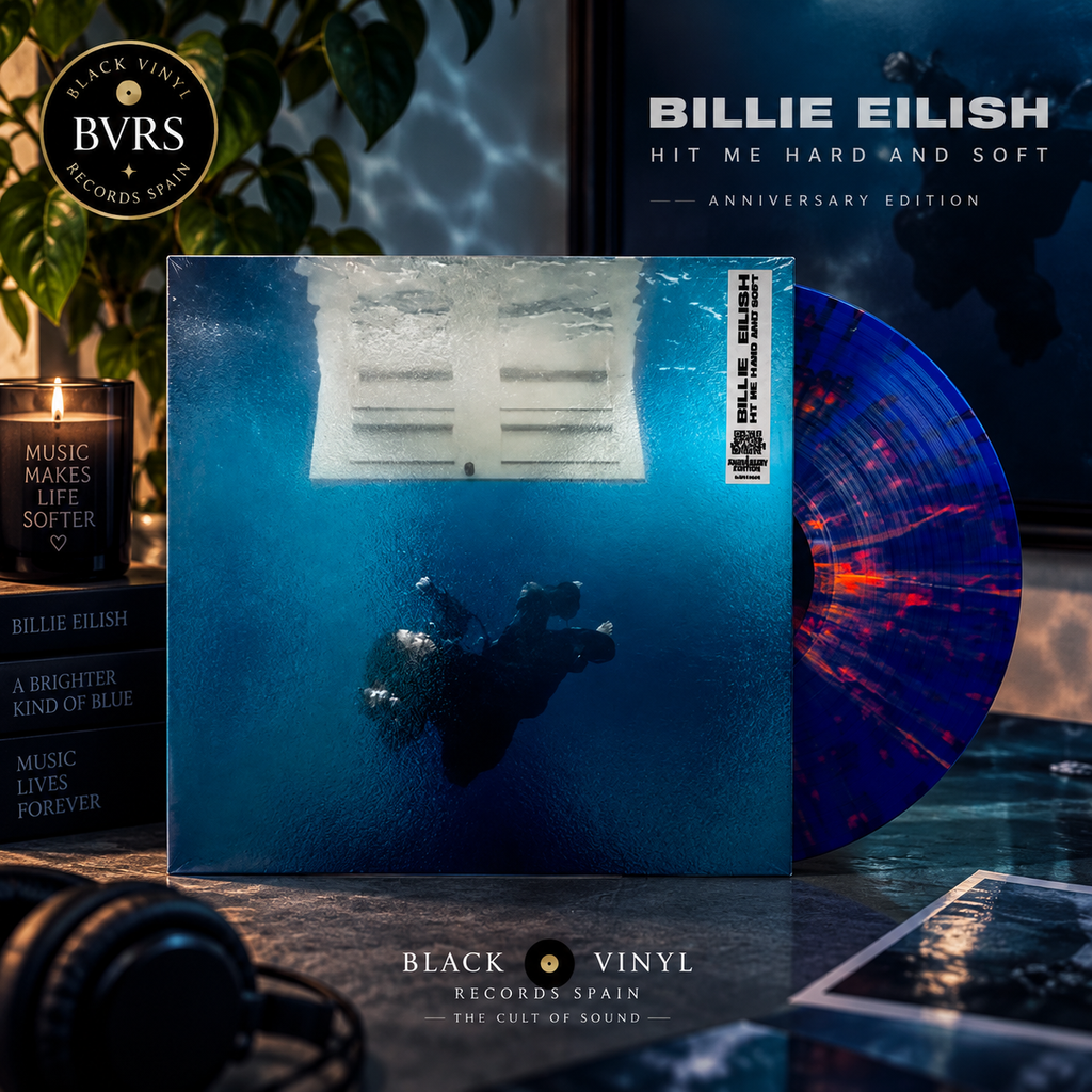Billie Eilish - HIT ME HARD AND SOFT (Anniversary Edition) - Blue & Orange Splatter Bio-Vinyl Edition