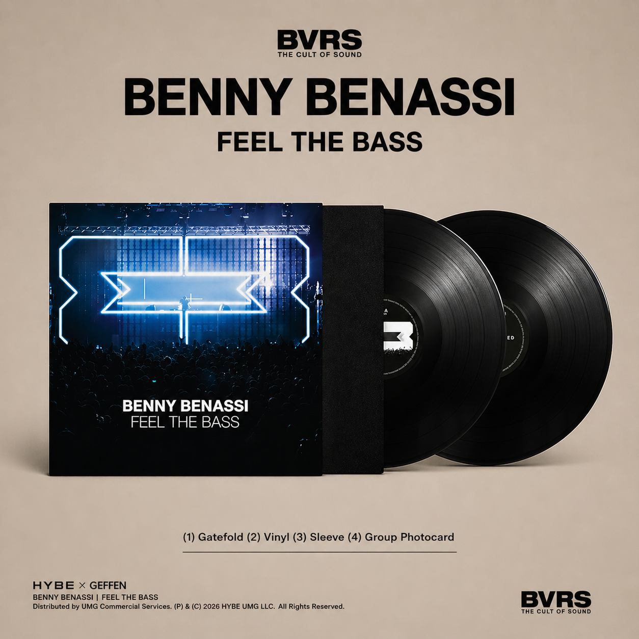 Benny Benassi - Feel the Bass 2LP - Black Vinyl Records Spain