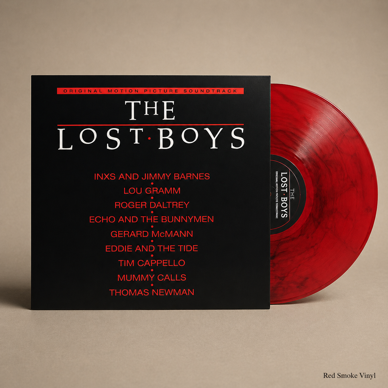 The Lost Boys - Original Motion Picture Soundtrack [Red Smoke Vinyl] - Black Vinyl Records Spain