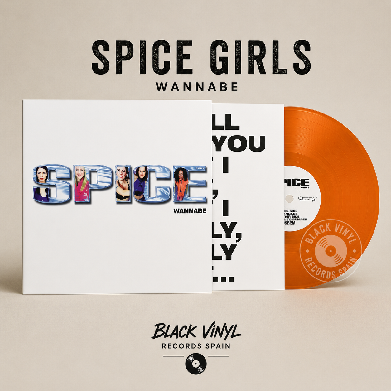 Spice Girls - Wannabe (hmv Exclusive) | Orange Crush Tiny Vinyl 4"