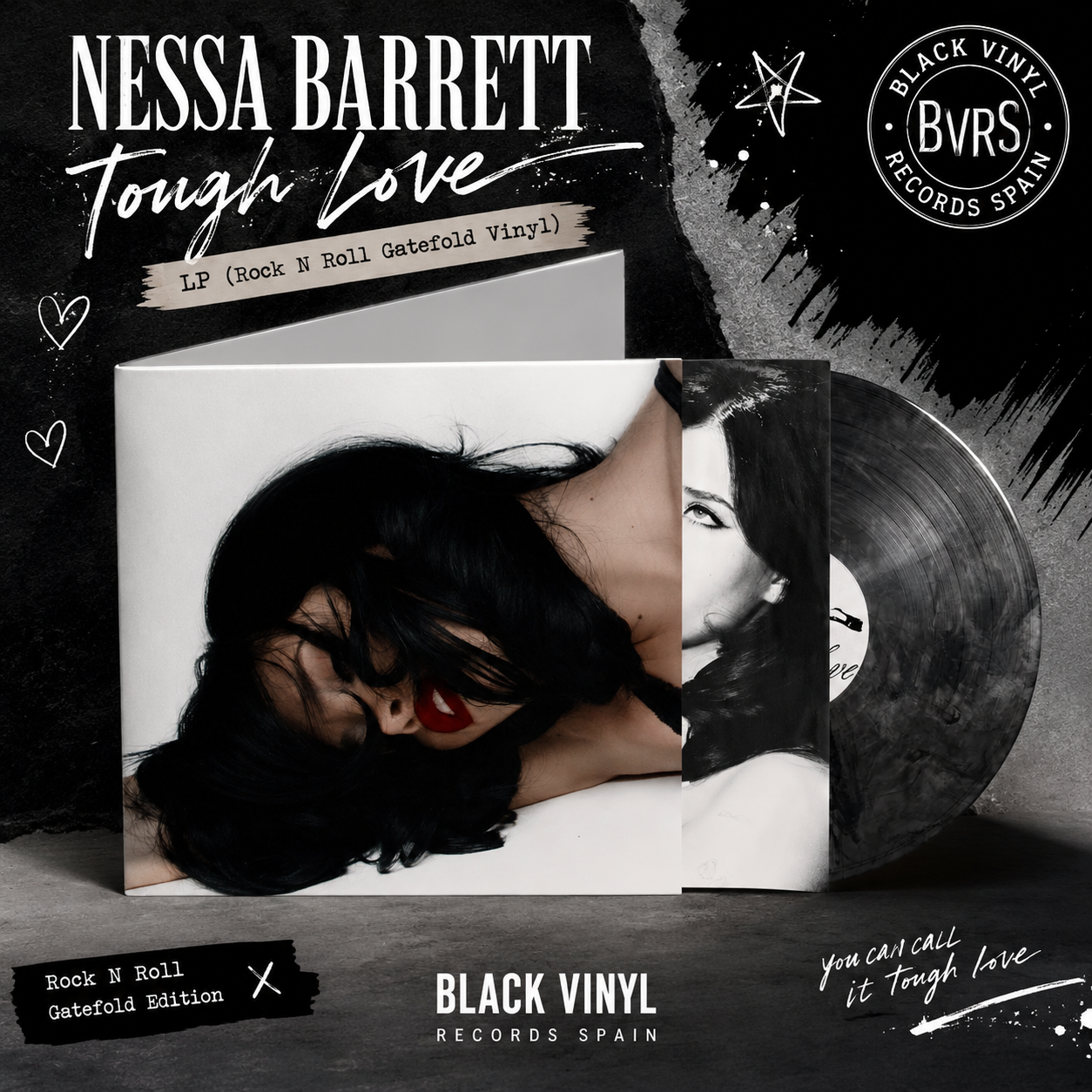 Nessa Barrett: Tough Love - LP (Rock N Roll Gatefold Vinyl)