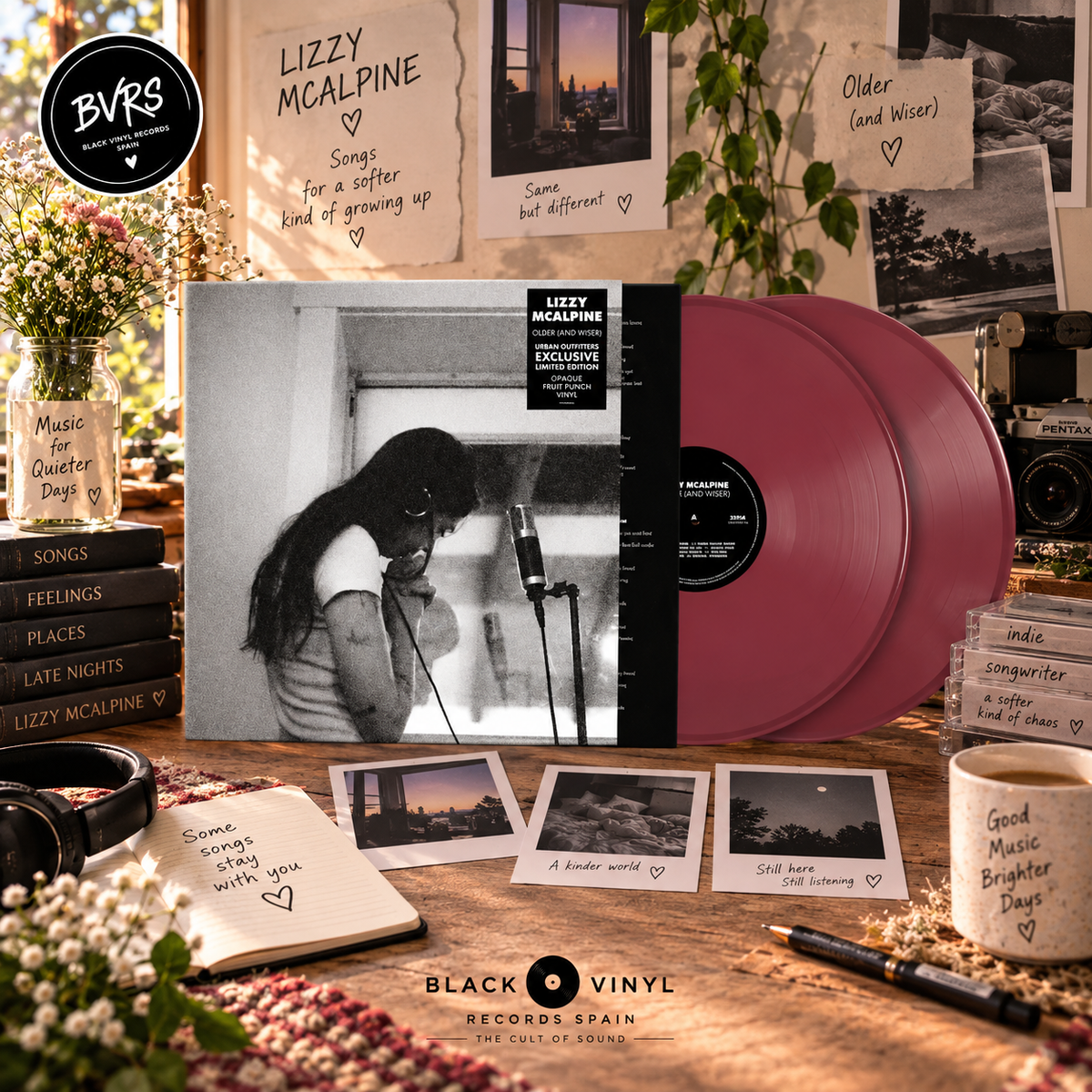 Lizzy McAlpine – Older (and Wiser) (2LP Opaque Burgundy Vinyl) [Urban Outfitters Exclusive · USA Import]