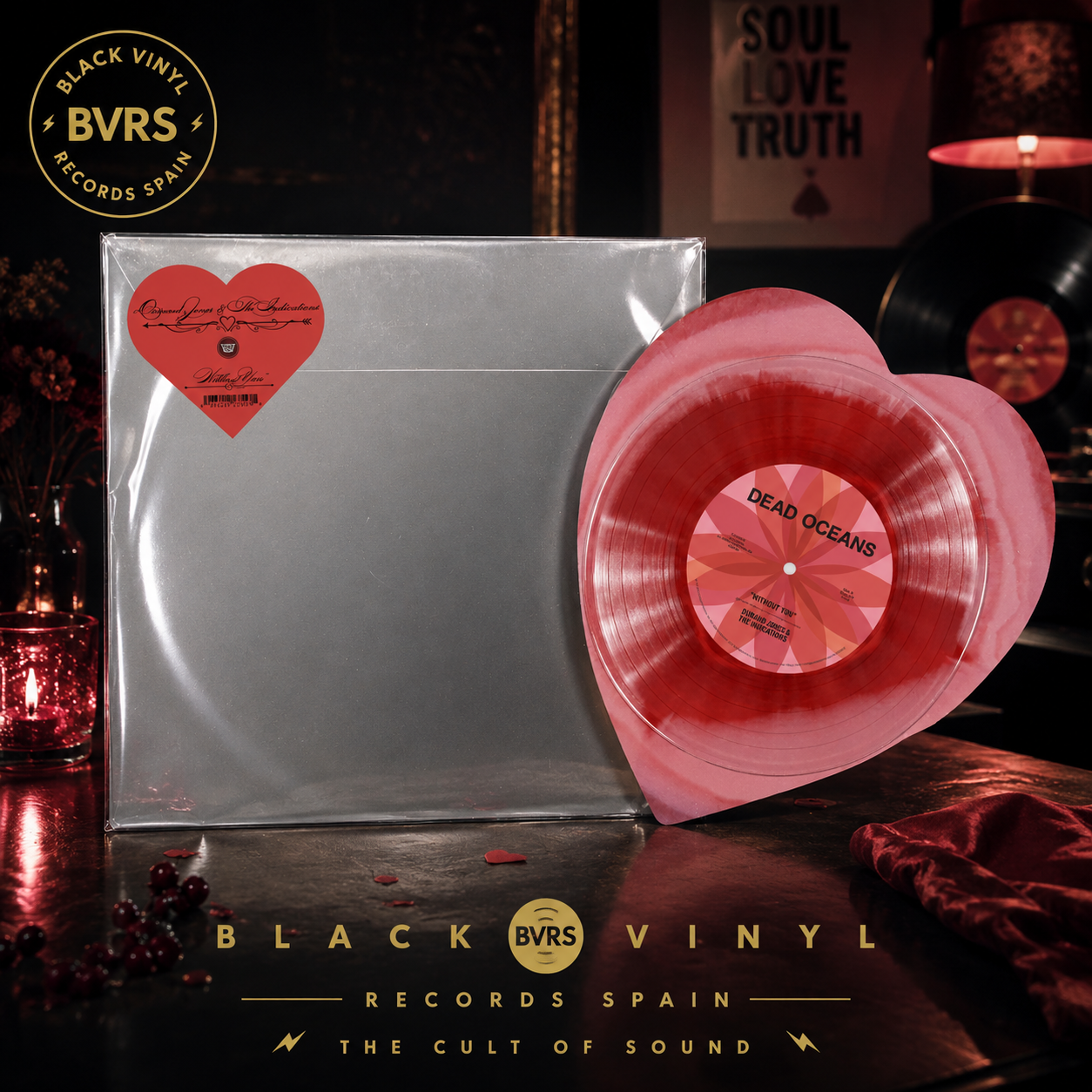 Durand Jones &amp; The Indications – Without You / Everything [Heart Shaped Red &amp; Pink Smash Vinyl] USA Exclusive