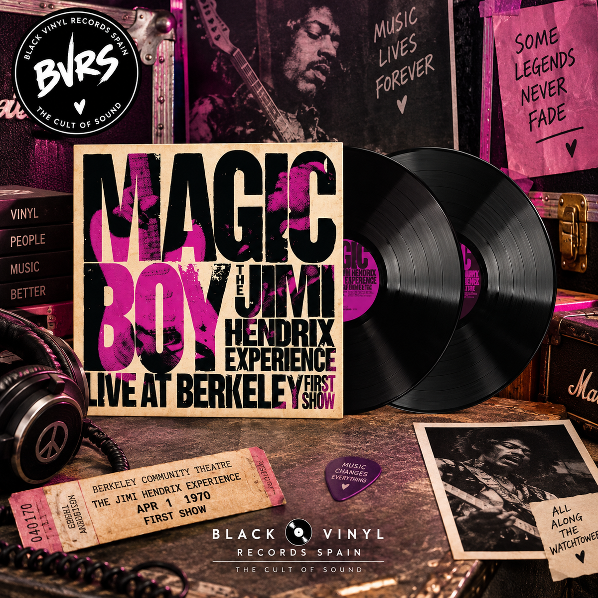 The Jimi Hendrix Experience - Magic Boy: Live At Berkeley [First Show] | 2LP Vinyl
