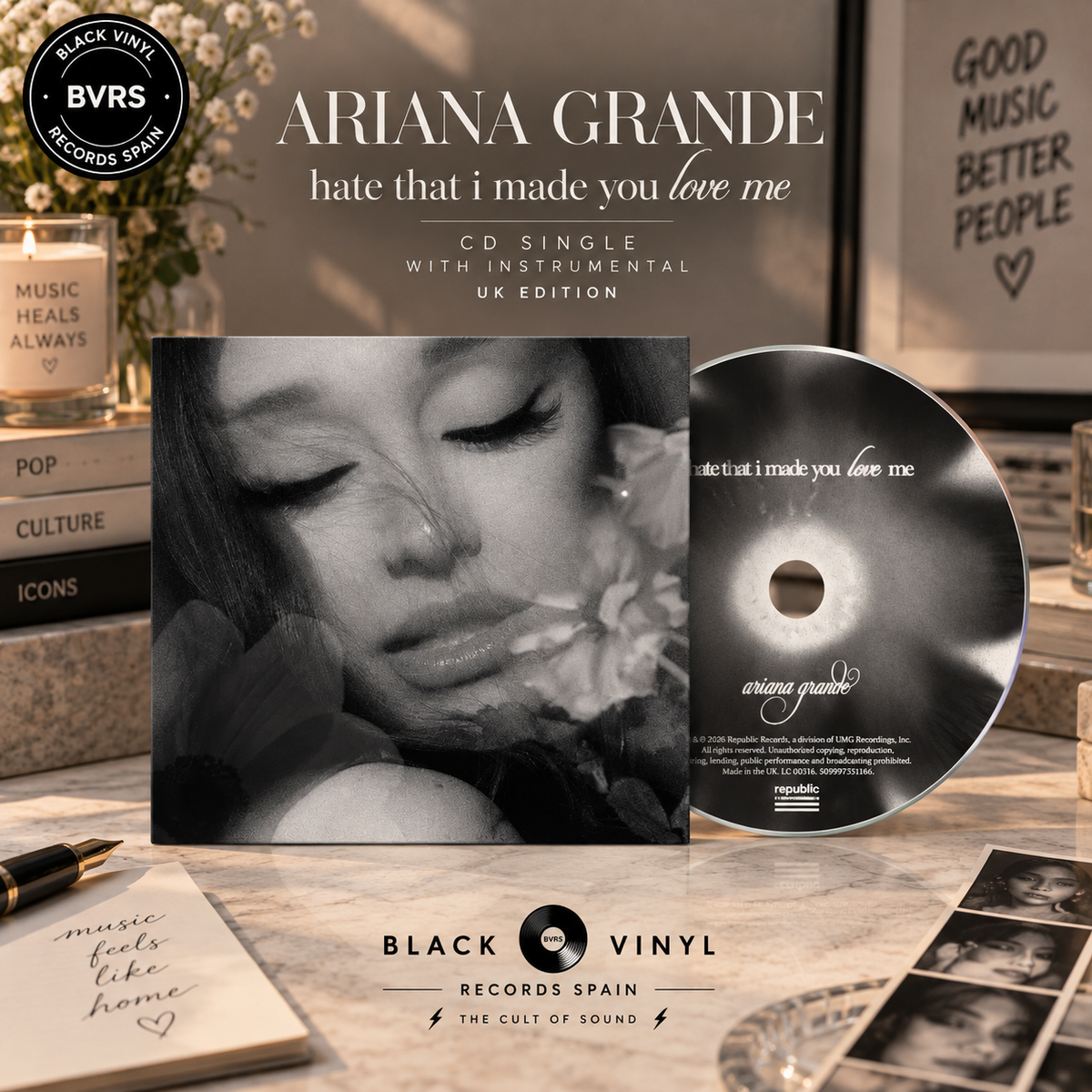 Ariana Grande - Hate That I Made You Love Me (Instrumental) CD Single