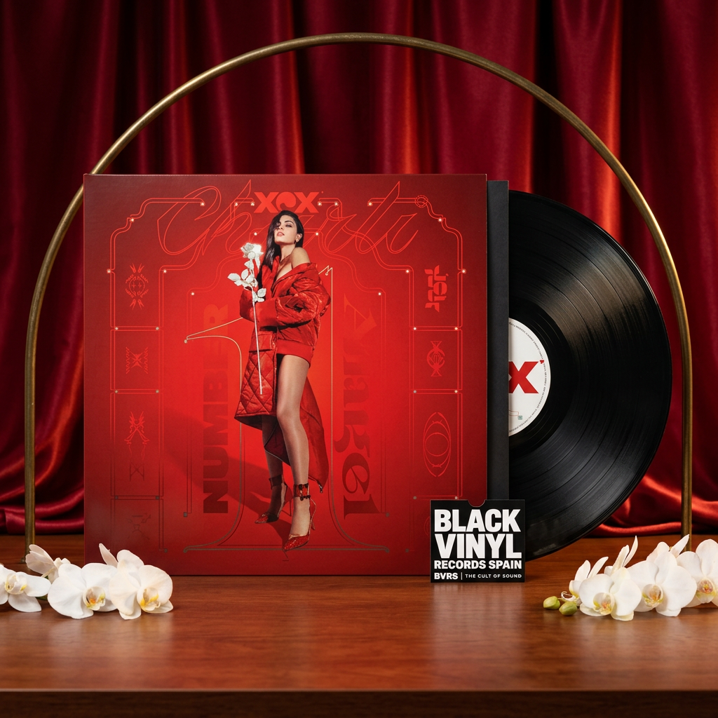 Escena BVRS inspirada en la portada roja y las flores blancas
