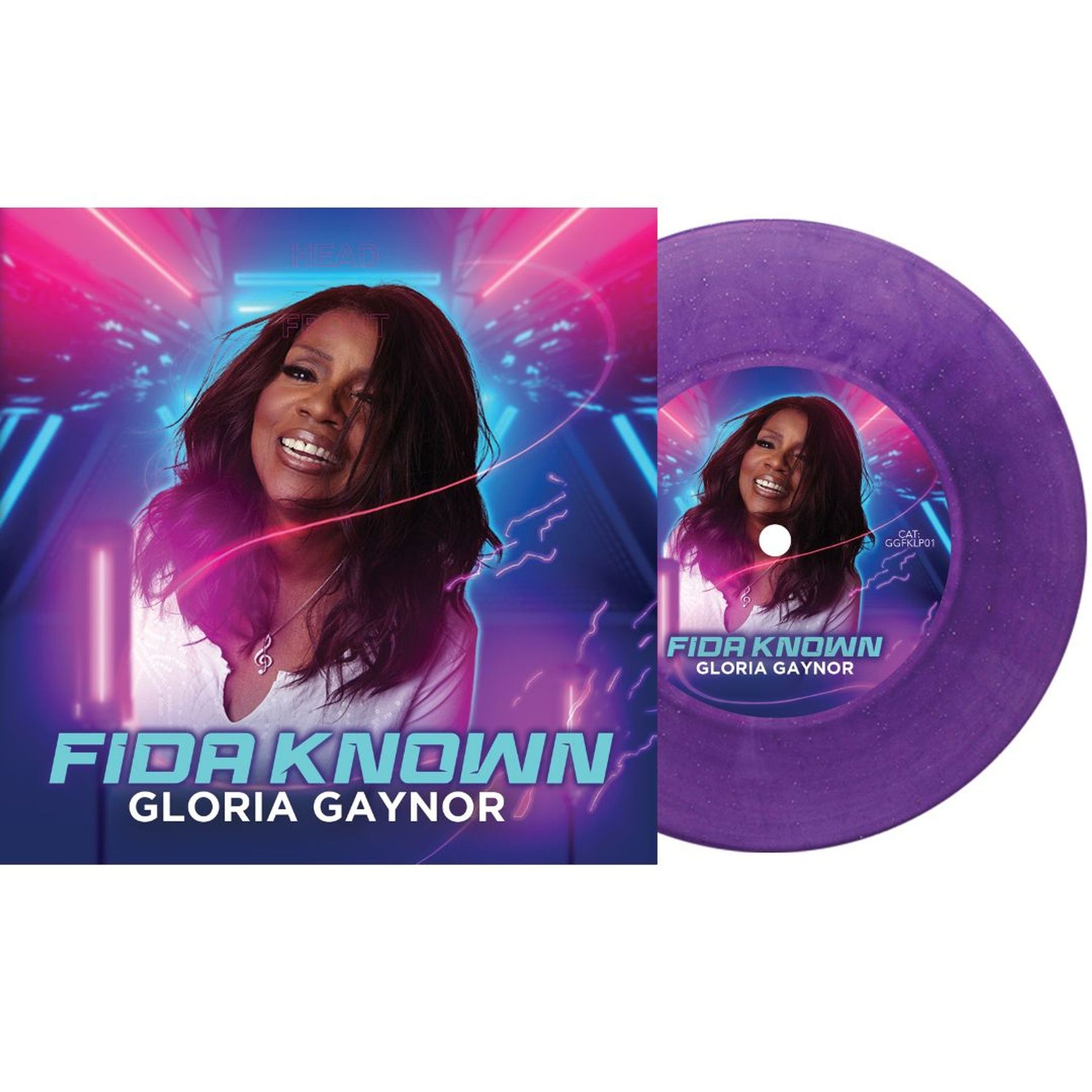 Gloria Gaynor - Fida Known - 7" Vinyl Single/Purple - Signed USA