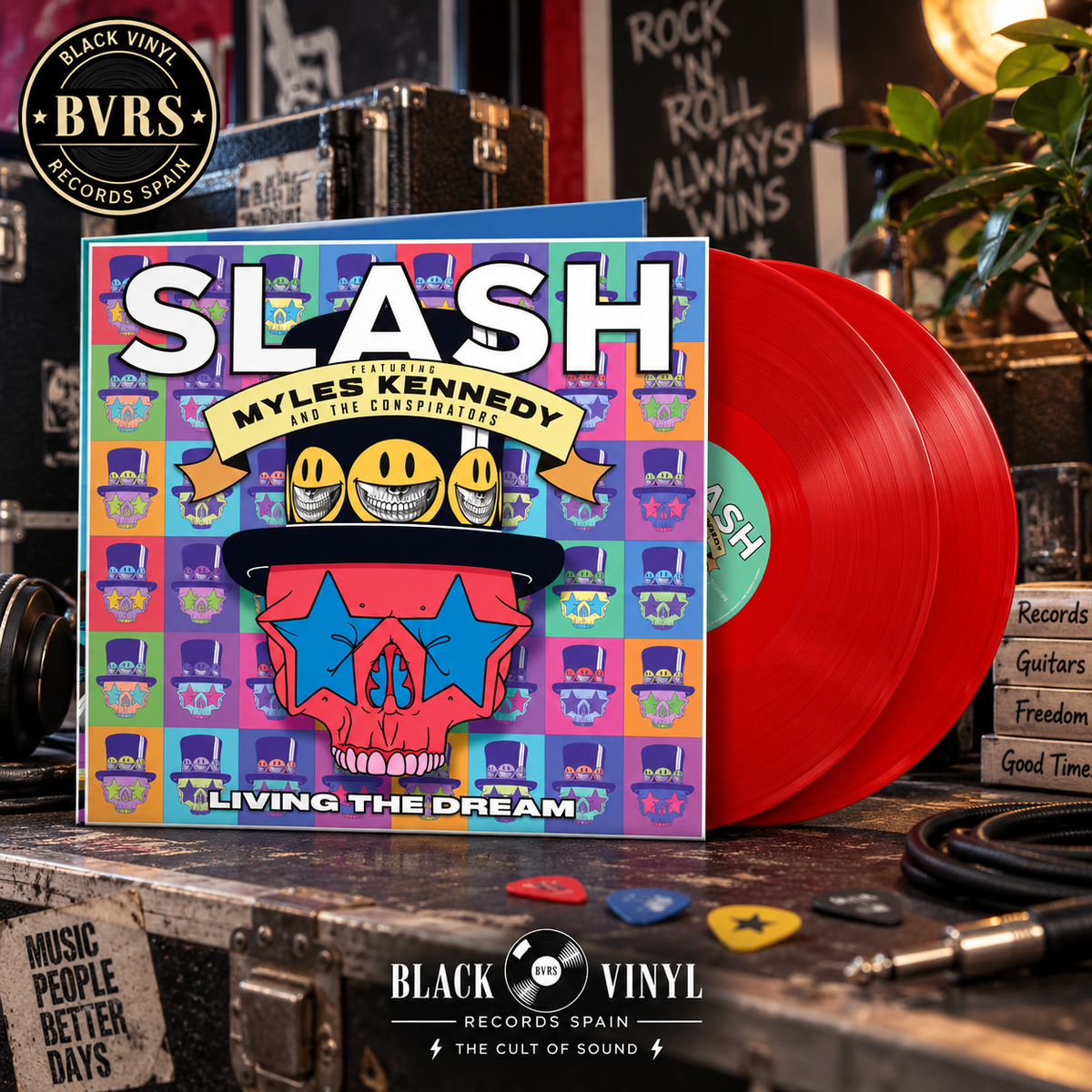 Slash: Living The Dream (feat. Myles Kennedy & The Conspirators) (180g) (Limited Indie Edition) (Red Vinyl) (2LP)
