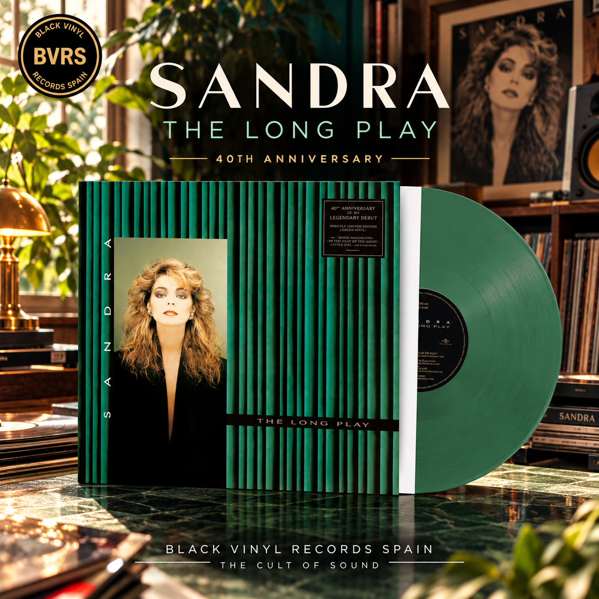 Sandra - The Long Play - 40th Anniversary Green Vinyl Edition