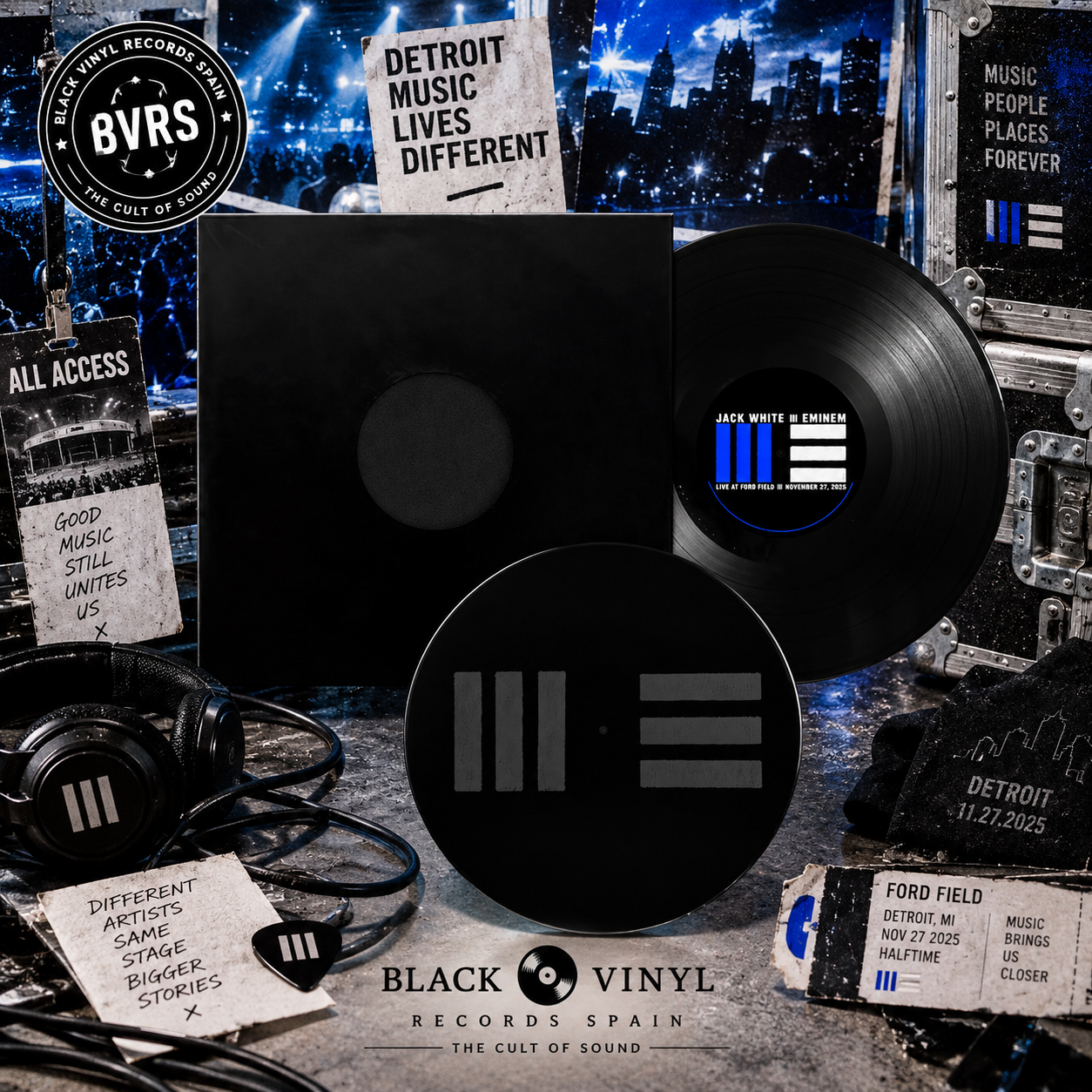 Eminem x Jack White – Live at Ford Field (Limited Edition) (12" Vinyl) USA IMPORT