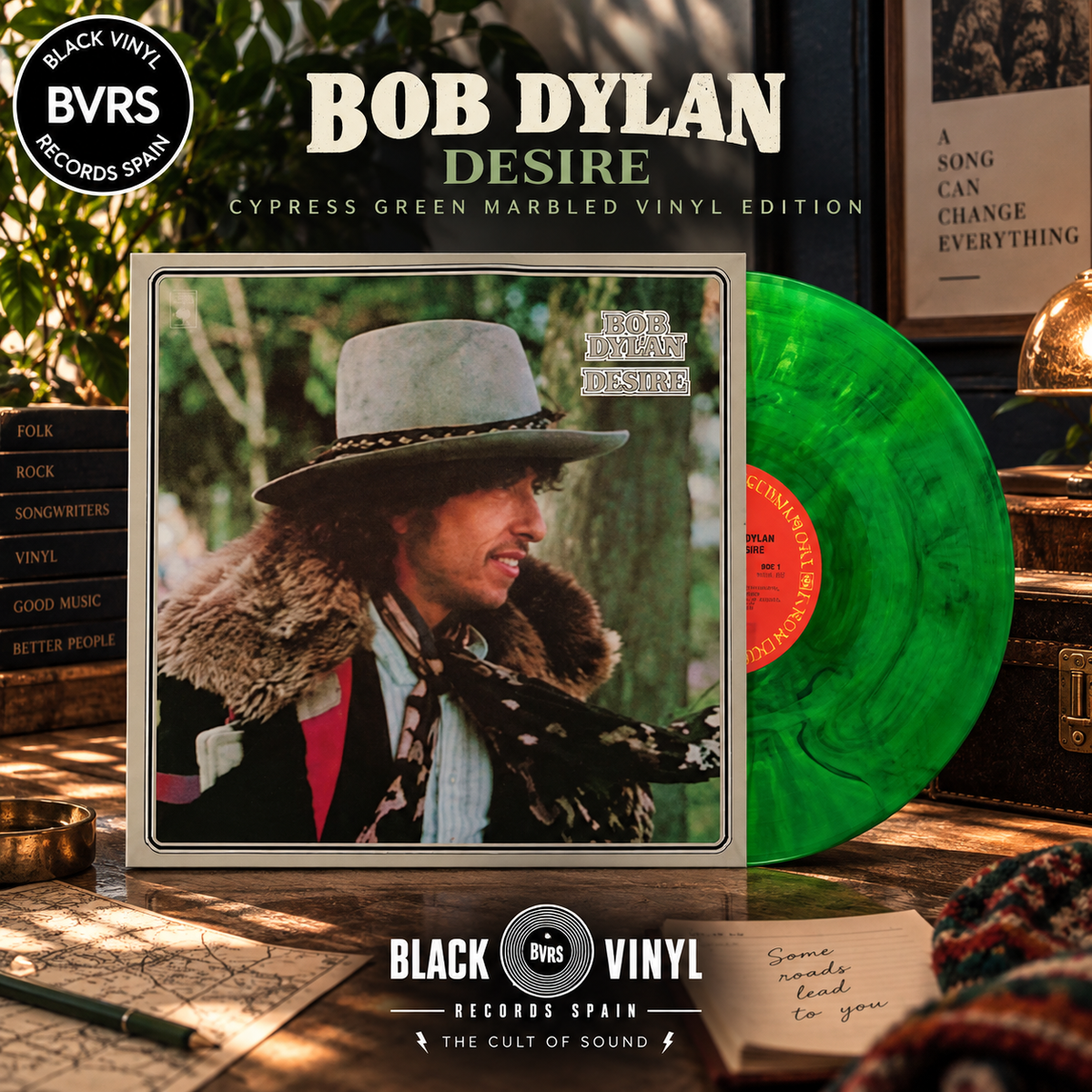 Bob Dylan - Desire - Cypress Green Marbled Vinyl Edition