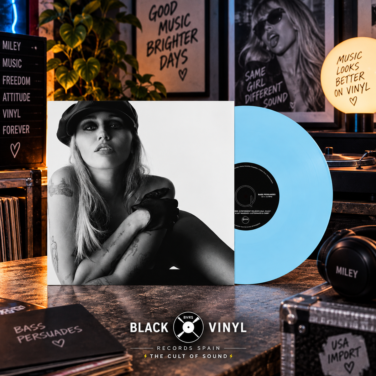 Miley - Bass Persuades (Baby Blue Vinyl LP) Store Exclusive - USA IMPORT