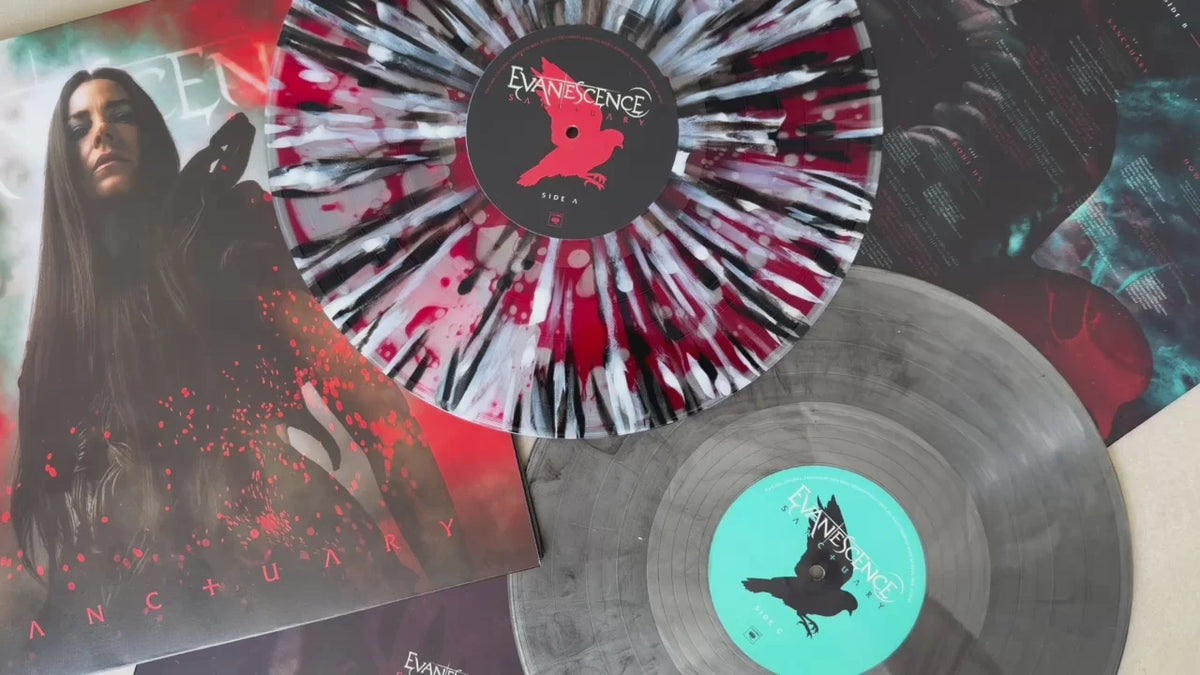Evanescence - Sanctuary - Bad World Exclusive Red Liquid Splatter & Grey Marble Vinyl Edition (2LP)