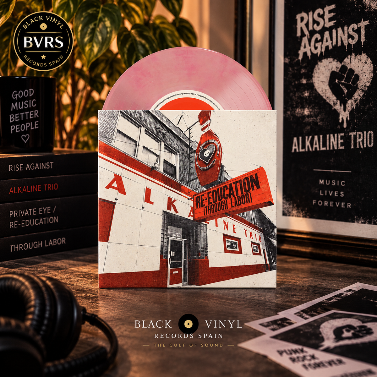 Rise Against / Alkaline Trio - Private Eye / Re-Education - Limited Through Labor Blossom 7-Inch Vinyl Edition