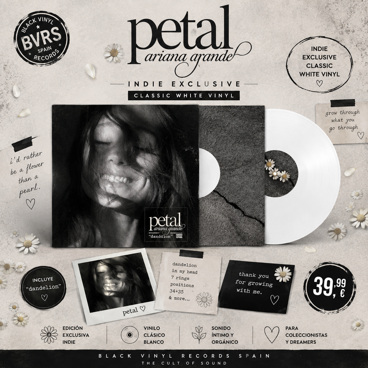 Ariana Grande – Petal (Indie Exclusive) [Classic White Vinyl]