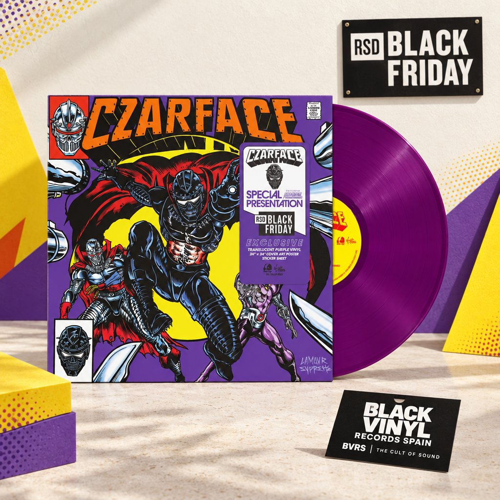 Czarface, vinilo morado en escena BVRS RSD luminosa inspirada en el cómic