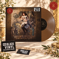 Vinilo y portada en escena editorial luminosa RSD Black Friday