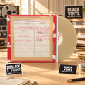 Vinilo y portada en un estudio de grabación luminoso, escena BVRS RSD Black Friday