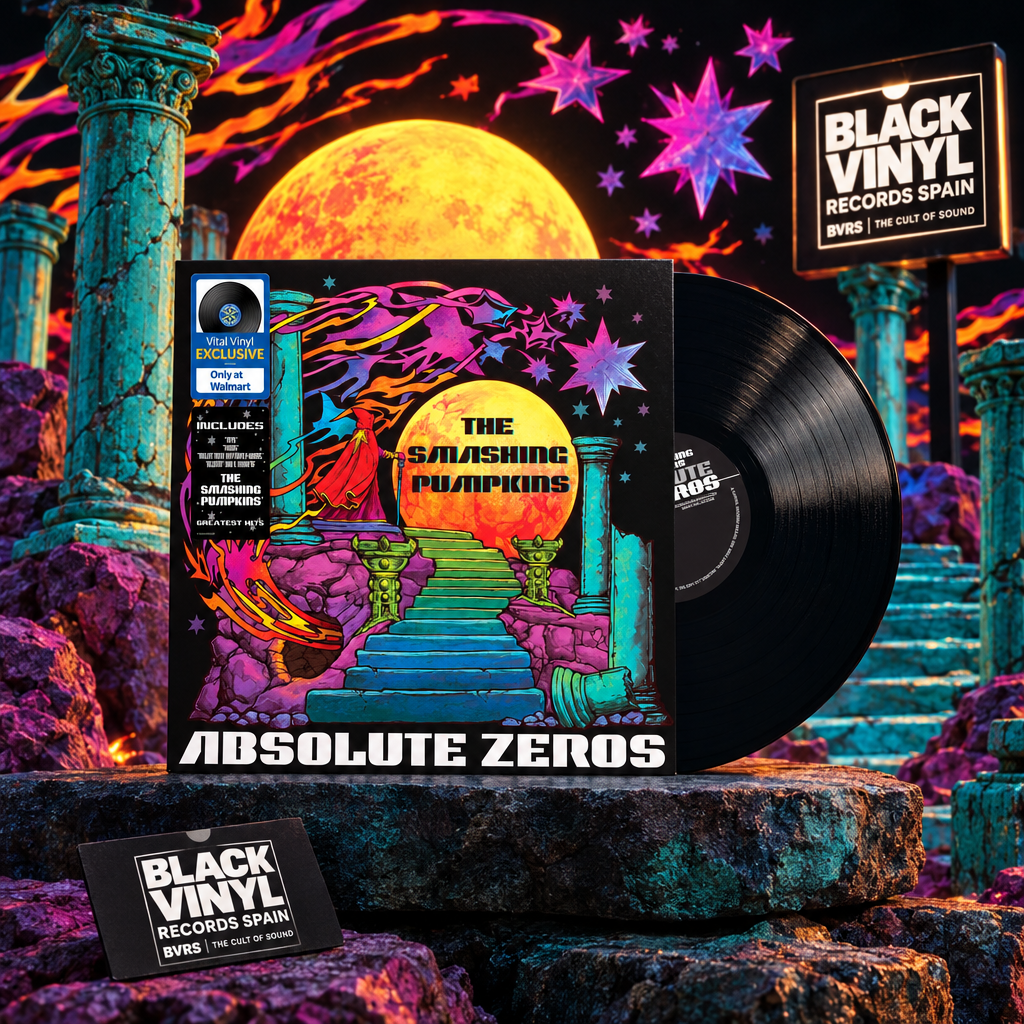 The Smashing Pumpkins - Absolute Zeros, vinilo negro en escena psicodélica BVRS