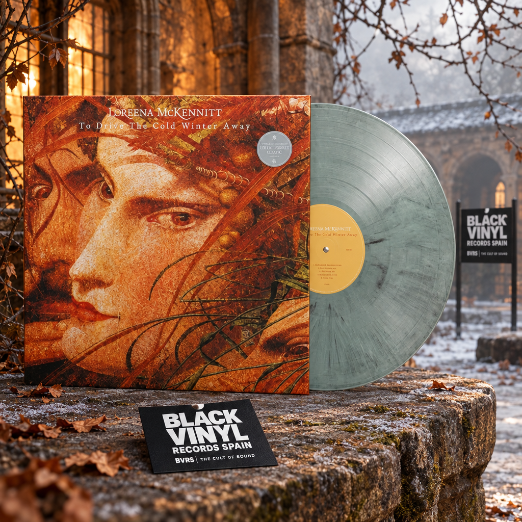 Loreena McKennitt - To Drive The Cold Winter Away, escena editorial BVRS con vinilo gris