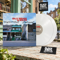 Billy Bragg y Wilco, Mermaid Avenue, con dos vinilos blancos en un escenario urbano de Black Vinyl Records Spain