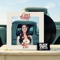 Lana Del Rey - Lust for Life en doble vinilo negro, escena BVRS con camioneta verde y margaritas