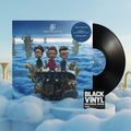 AJR - Neotheater Eco Vinyl LP, portada y vinilo negro entre nubes azules, imagen BVRS