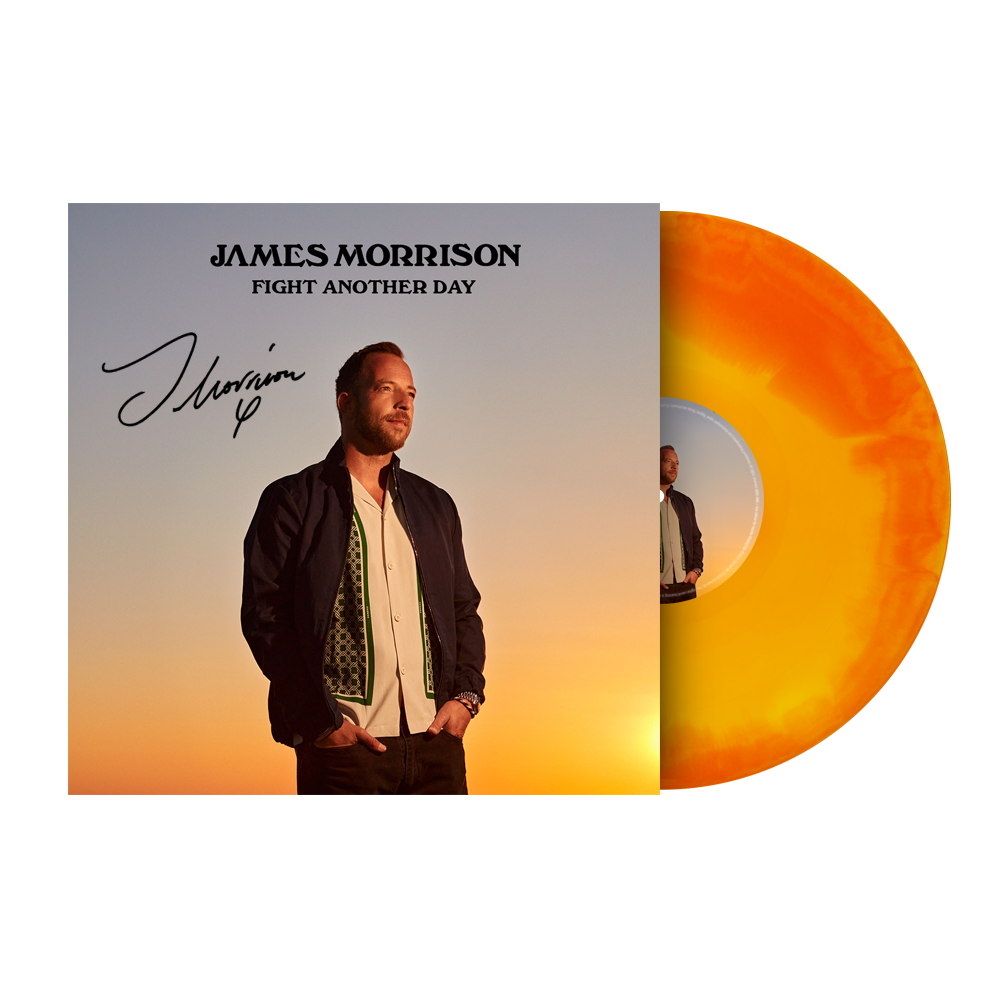 James Morrison Fight Another Day (Signed) Orange Swirl Vinyl IMPORT