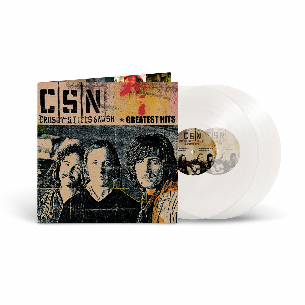 CROSBY STILLS & NASH GREATEST HITS (VAPOROUS VINYL) - 2 LP - Black Vinyl Records Spain