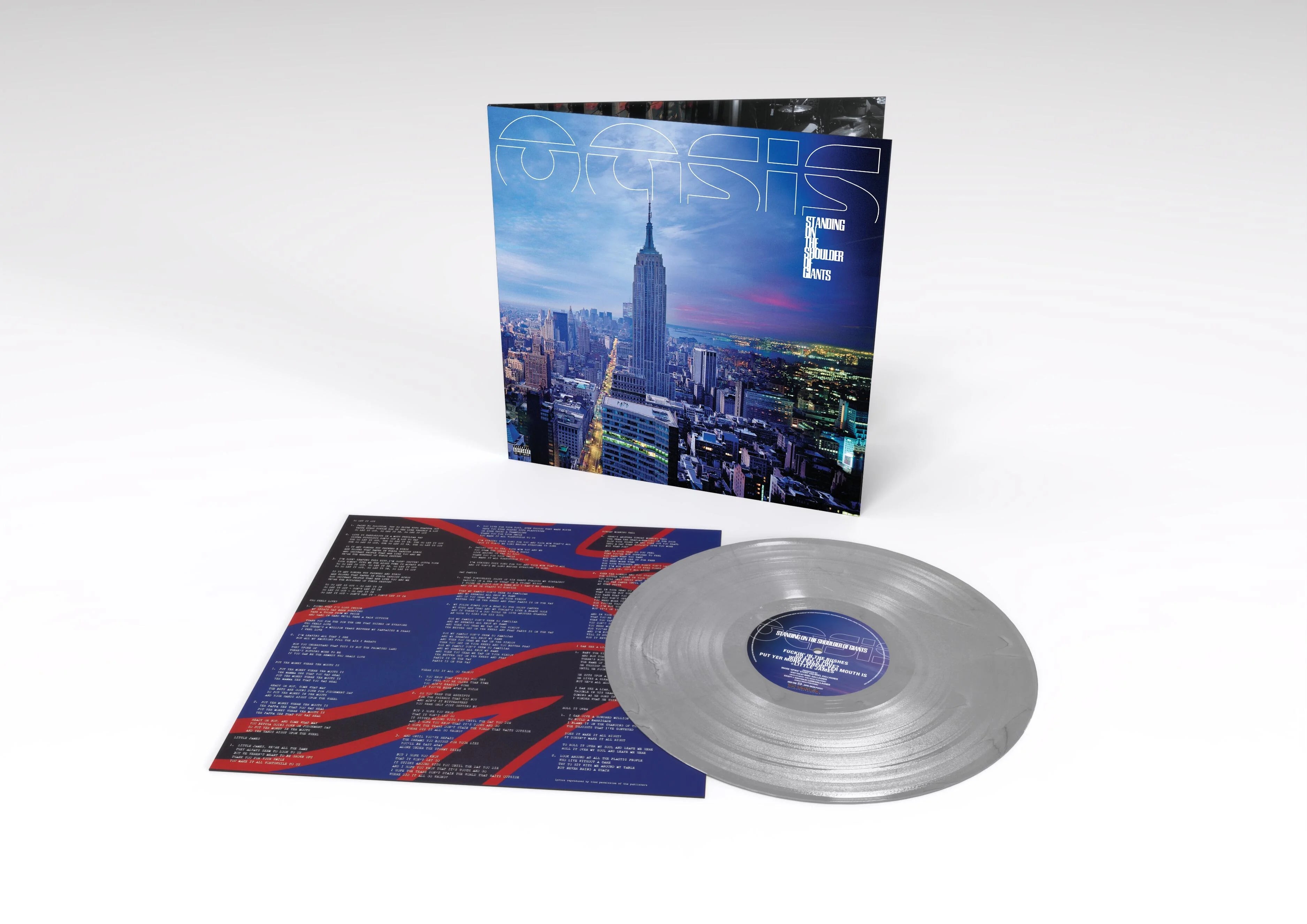 Oasis - Standing on the Shoulder of Giants Limited 25th Anniversary Silver Vinyl edition - Black Vinyl Records Spain