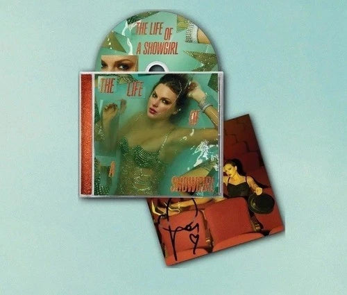 TAYLOR SWIFT - THE LIFE OF A SHOWGIRL CD FIRMADO Nº4 IMPORT