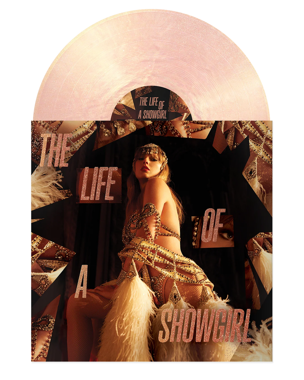 Taylor Swift  THE LIFE OF A SHOWGIRL: THE CROWD IS YOUR KING EDITION (SUMMERTIME SPRITZ PINK SHIMMER VINYL) IMPORT USA