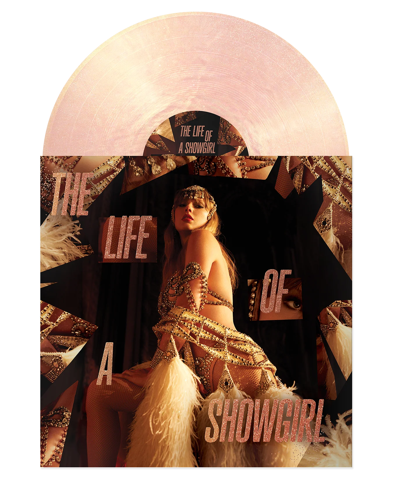 Taylor Swift  THE LIFE OF A SHOWGIRL: THE CROWD IS YOUR KING EDITION (SUMMERTIME SPRITZ PINK SHIMMER VINYL) IMPORT USA - Black Vinyl Records Spain