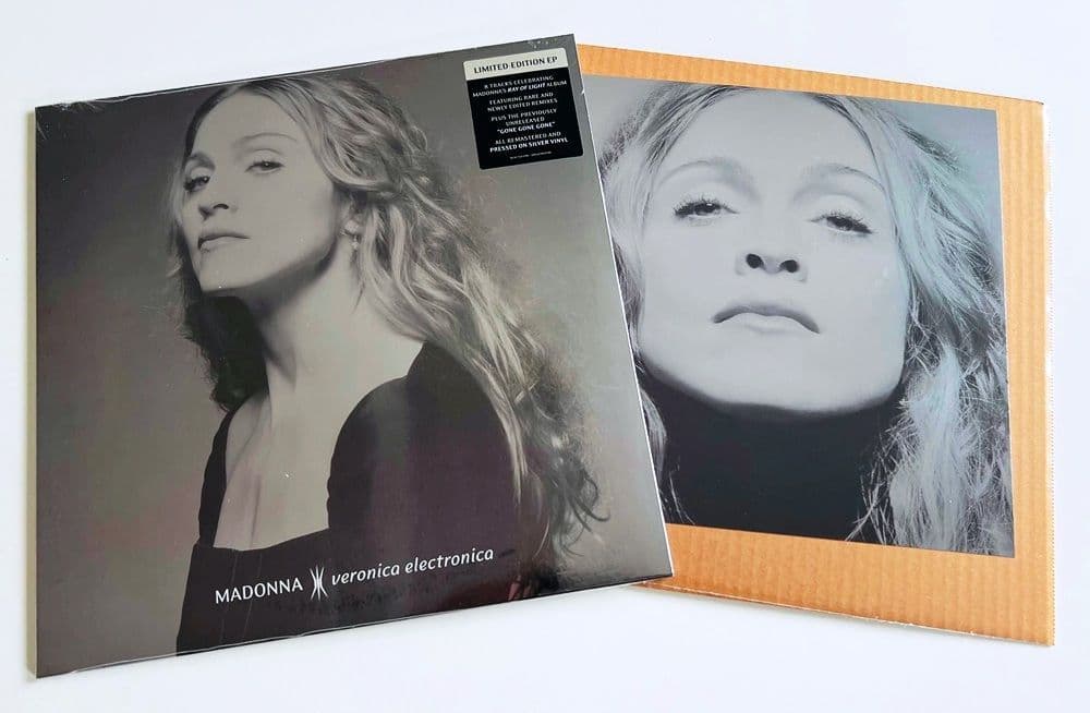 Madonna- Veronica Electronica silver vinyl LP + 10" lithograph limited edition